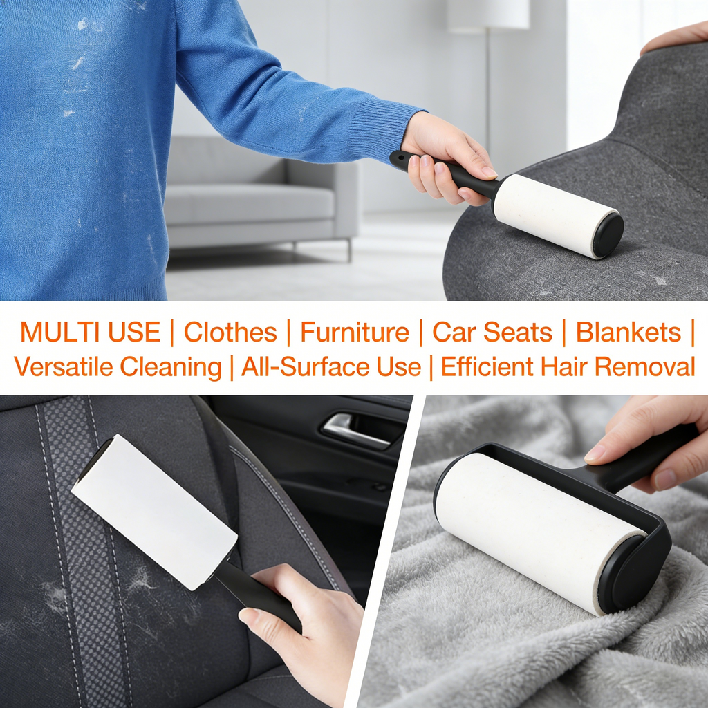 Lint Rollers for Pet Hair, Sticky, Remover for Couch, Clothes Furniture and Carpet.